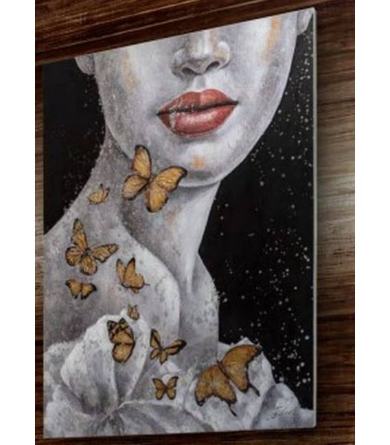 Paveikslas IMAGINE 90x120 juodas/baltas