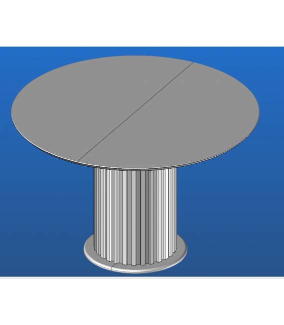 Išskleidžiamas stalas BORNEO Ø120(220)x75 fereti