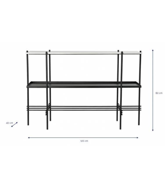 Konsolė METAL 120x40 juoda