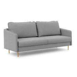 Sofa lova TEILI 207x98 pilka/aukso kojos