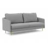 Sofa lova TEILI 207x98 pilka/aukso kojos