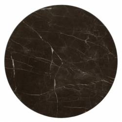 Šoninis staliukas BLACK MARBLE Ø50 juodas