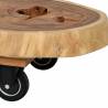 Kavos staliukas WHEELS 100x70 rudas