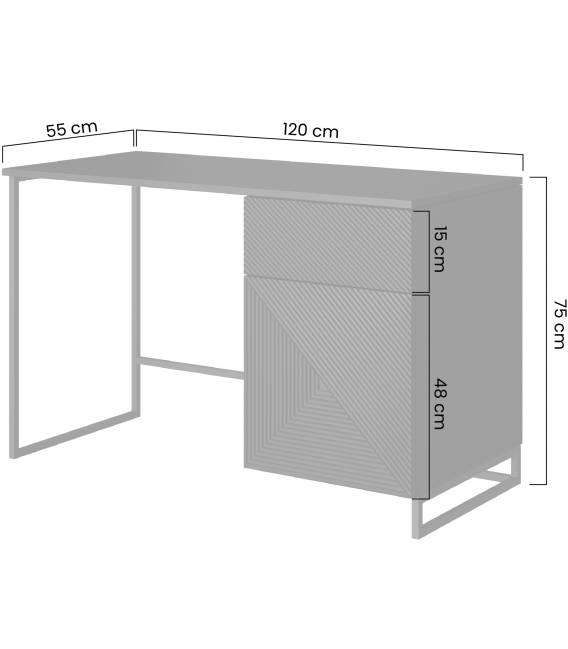 Darbo stalas TASHA 120x55 kašmyro