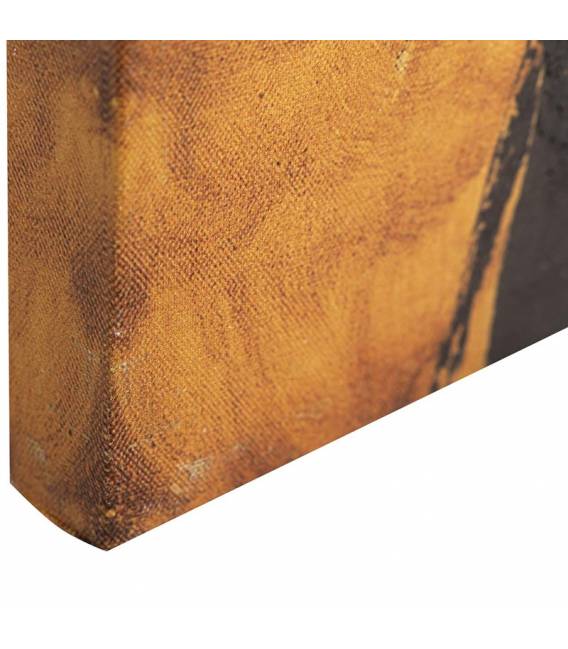 Paveikslas BLACK BLOTS 60x60 juodas/geltonas