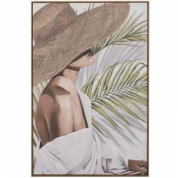 Paveikslas HAT WOMAN 80x120 rudas