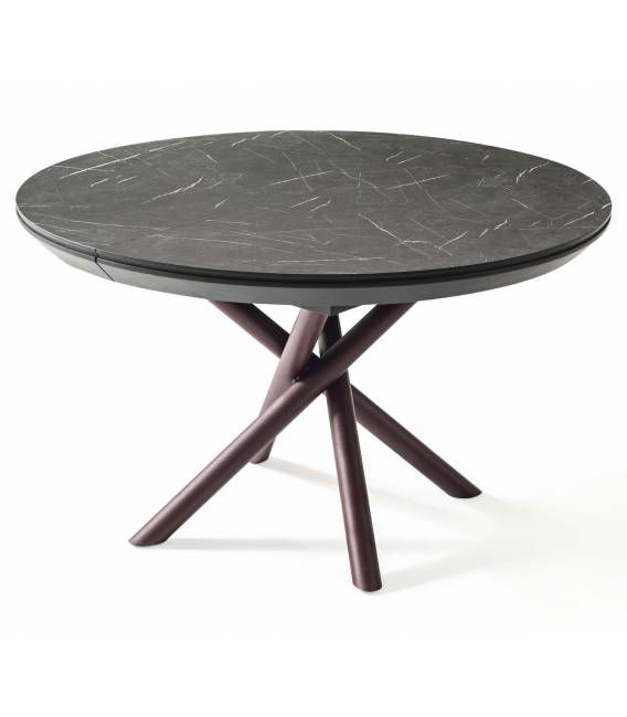 Išskleidžiamas stalas OCEAN Ø120(163) royal marble
